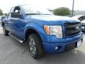 2013 Blue Flame Metallic Ford F150 STX SuperCab  photo #7