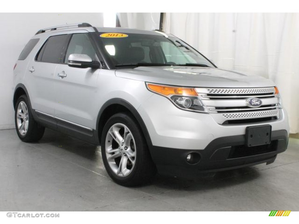 2013 Explorer Limited 4WD - Ingot Silver Metallic / Charcoal Black photo #5