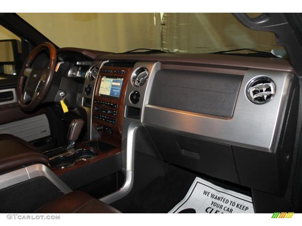 2009 F150 Platinum SuperCrew 4x4 - Brilliant Silver Metallic / Sienna Brown Leather/Black photo #27