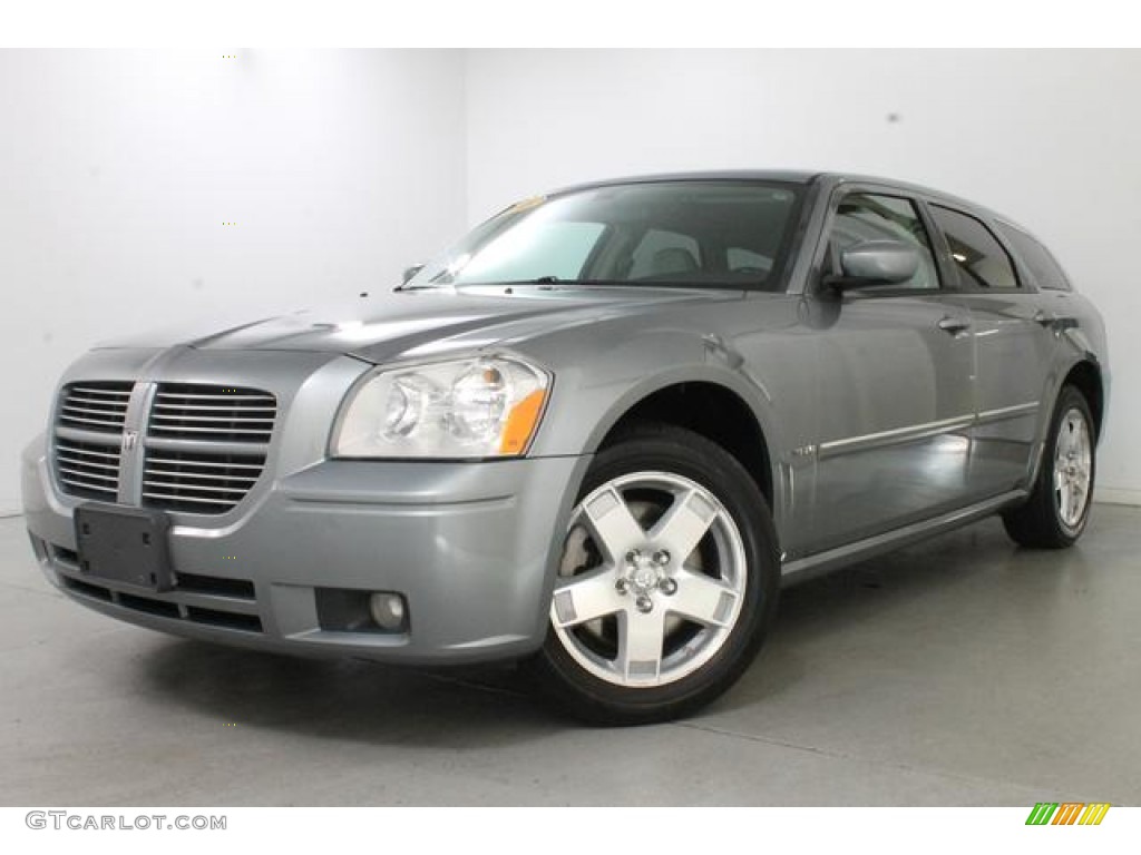 Silver Steel Metallic Dodge Magnum