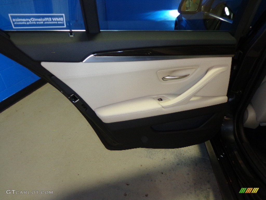 2013 5 Series 528i xDrive Sedan - Dark Graphite Metallic II / Oyster/Black photo #21