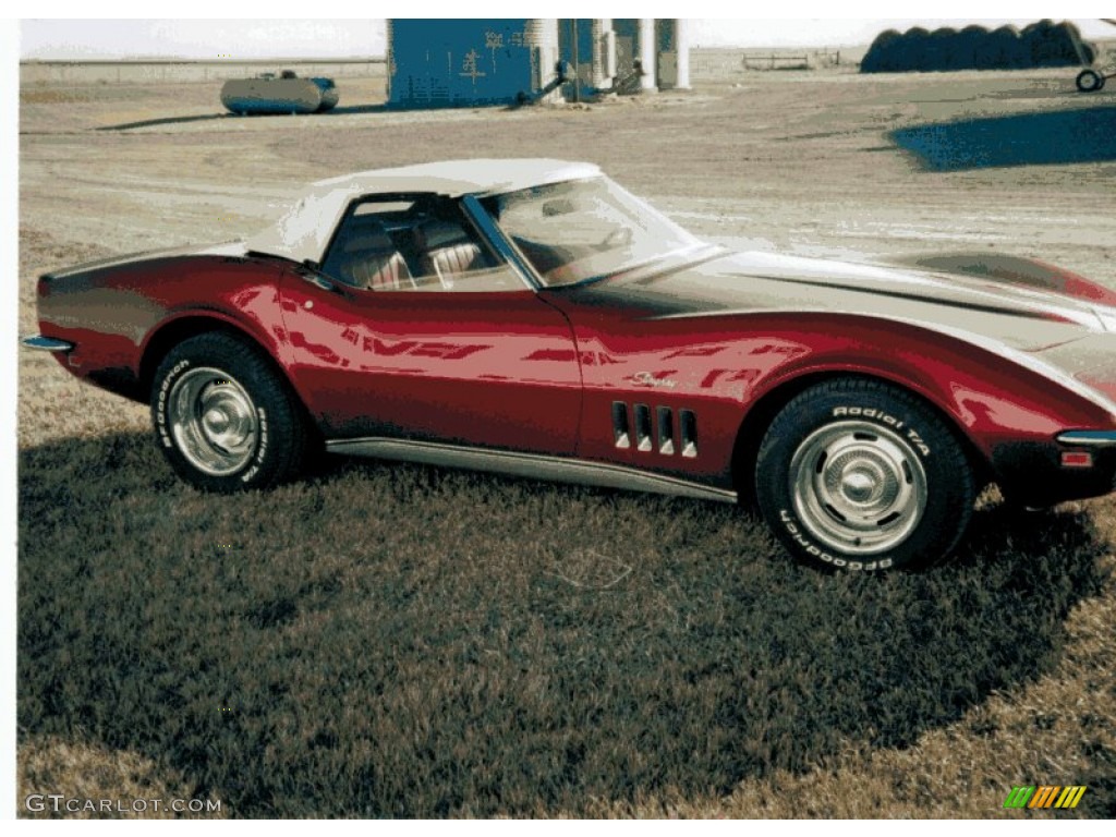 1969 Corvette Convertible - Burgundy / Red photo #1