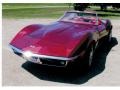 1969 Burgundy Chevrolet Corvette Convertible  photo #2