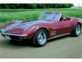 1969 Burgundy Chevrolet Corvette Convertible  photo #3