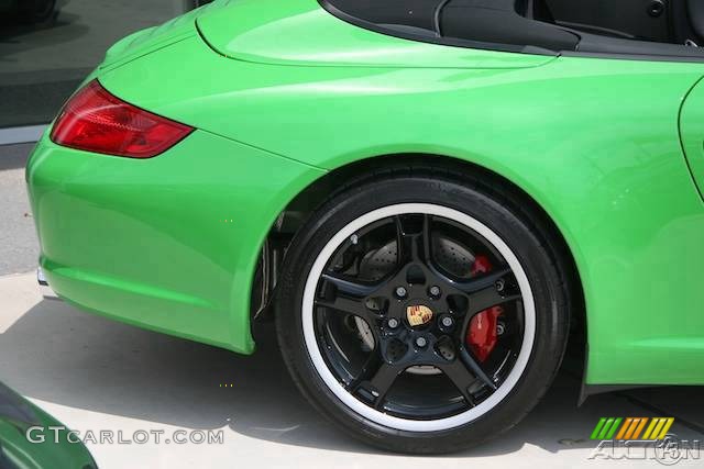 2008 911 Carrera S Cabriolet - Green Paint to Sample / Black photo #58