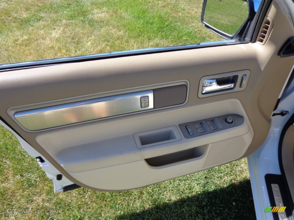 2007 MKZ AWD Sedan - Oxford White / Sand photo #14