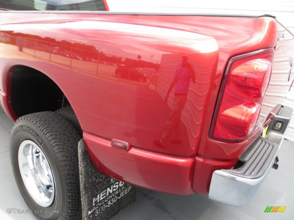 2007 Ram 3500 Lone Star Quad Cab 4x4 Dually - Inferno Red Crystal Pearl / Medium Slate Gray photo #22