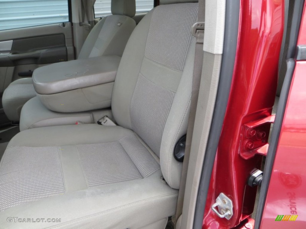 2007 Ram 3500 Lone Star Quad Cab 4x4 Dually - Inferno Red Crystal Pearl / Medium Slate Gray photo #34