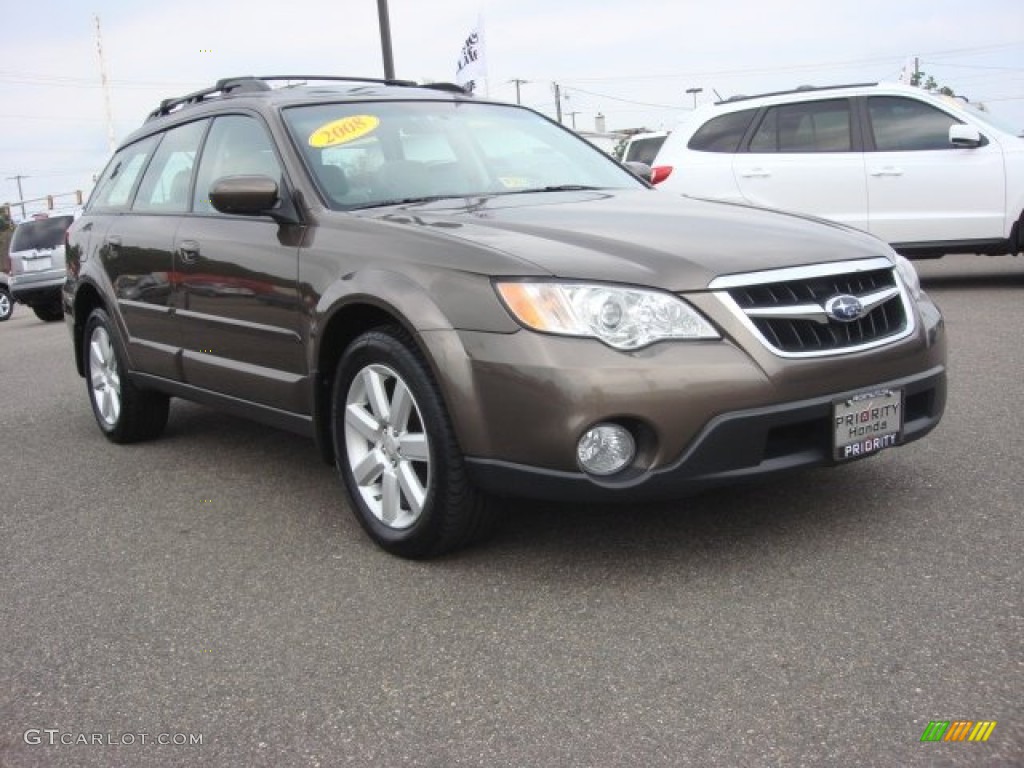 2008 Outback 2.5i Limited Wagon - Deep Bronze Metallic / Warm Ivory photo #1