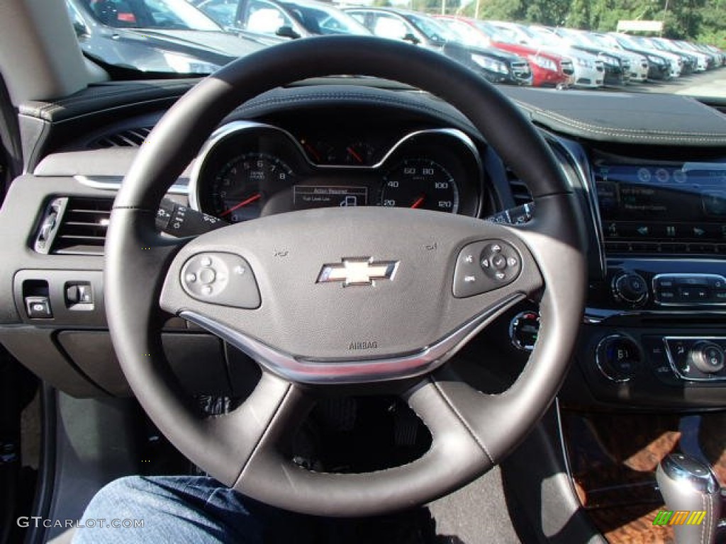 2014 Chevrolet Impala LTZ Jet Black Steering Wheel Photo #85779205