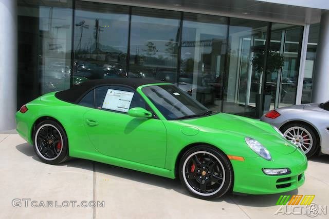 2008 911 Carrera S Cabriolet - Green Paint to Sample / Black photo #62