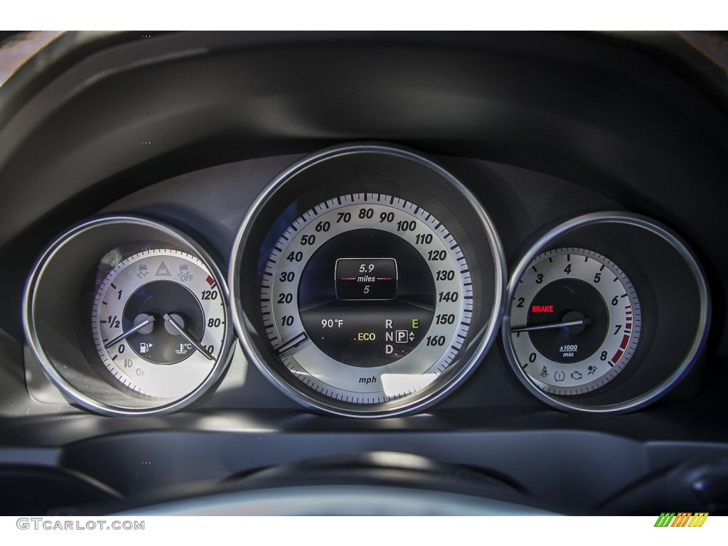 2014 E 350 Coupe - Diamond White Metallic / Black photo #6