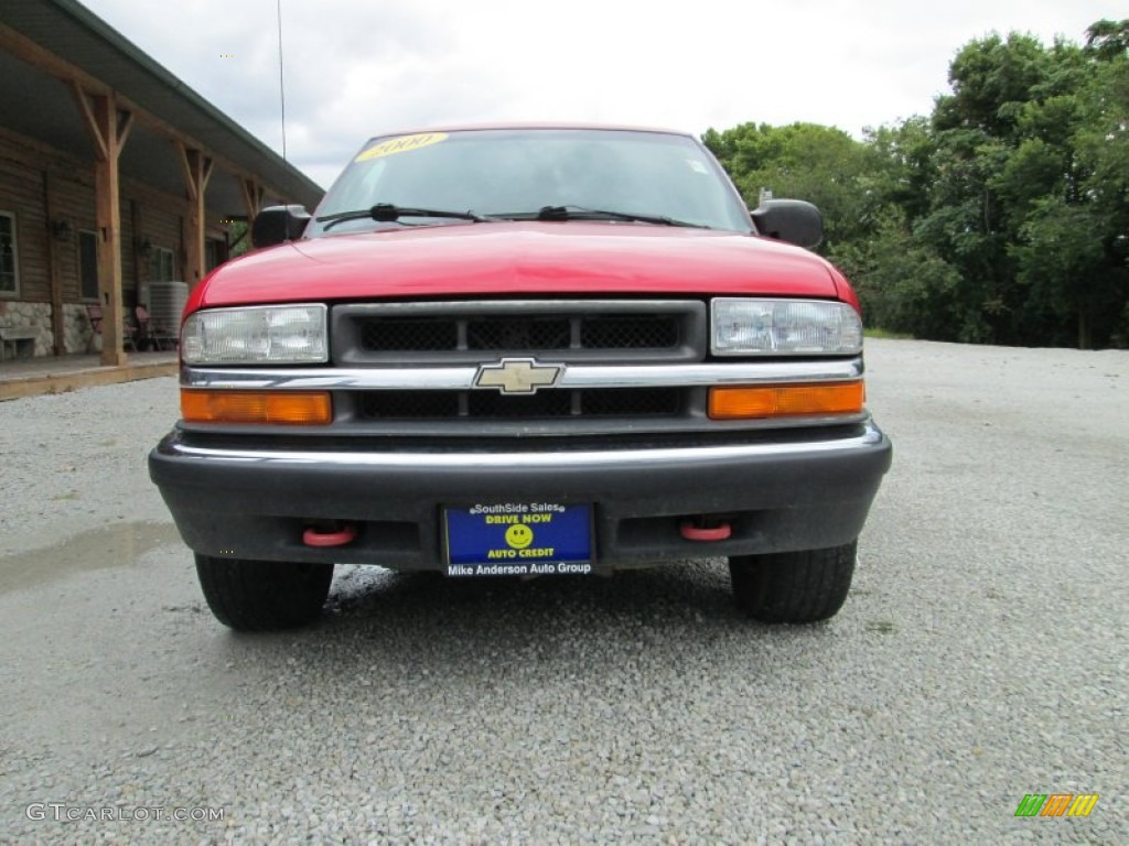 2000 Blazer LS 4x4 - Victory Red / Graphite Gray photo #3