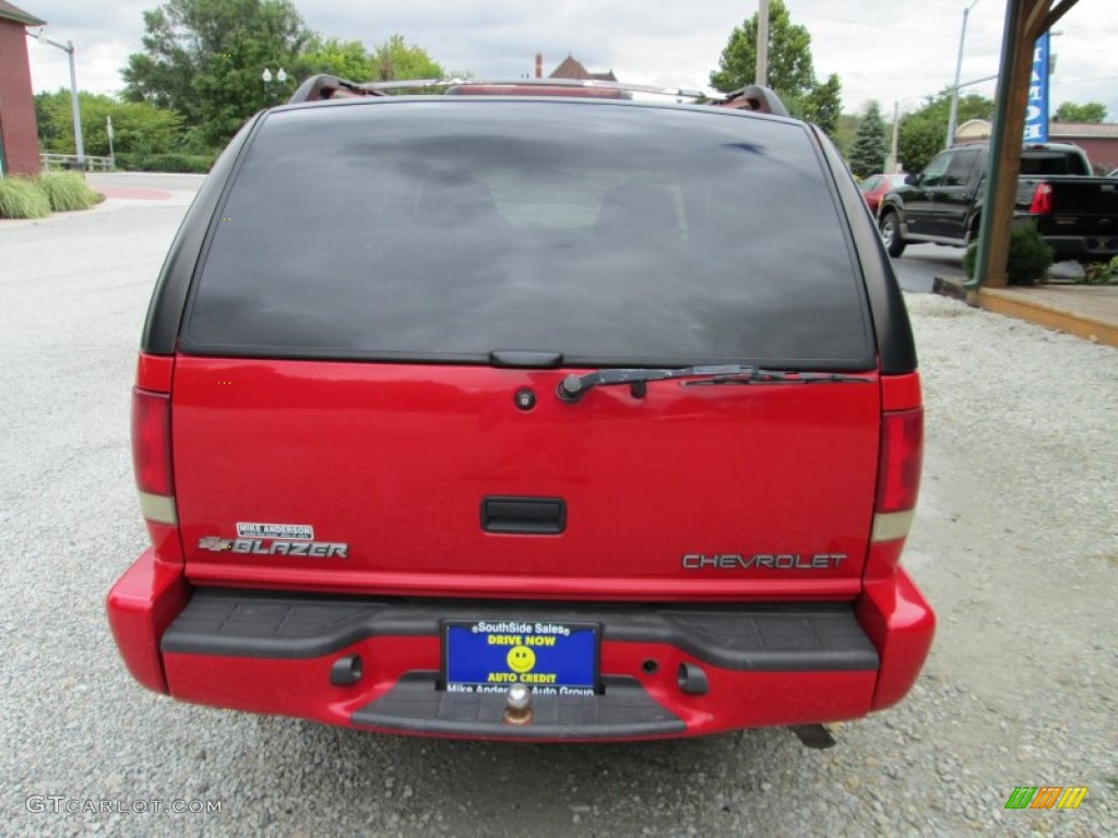 2000 Blazer LS 4x4 - Victory Red / Graphite Gray photo #6