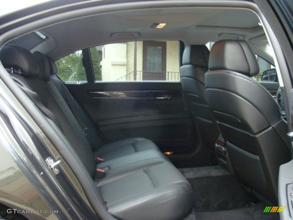 Black Interior 2011 BMW 7 Series 750Li xDrive Sedan Photo #85781167