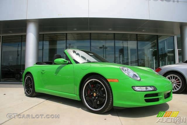 2008 911 Carrera S Cabriolet - Green Paint to Sample / Black photo #65