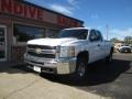 2008 Summit White Chevrolet Silverado 2500HD LT Extended Cab 4x4  photo #1