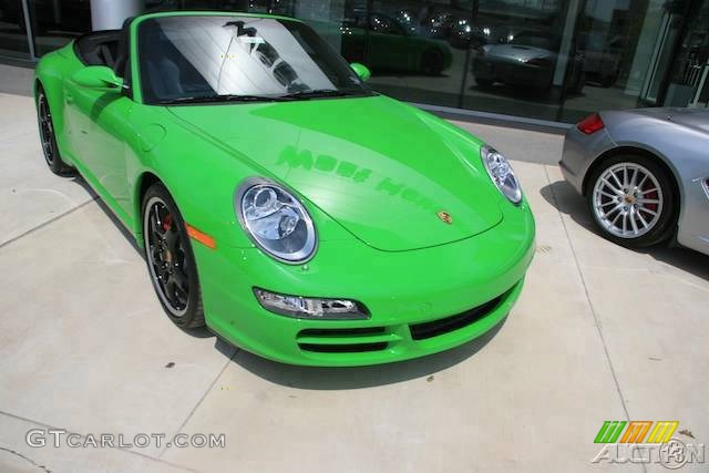 2008 911 Carrera S Cabriolet - Green Paint to Sample / Black photo #68