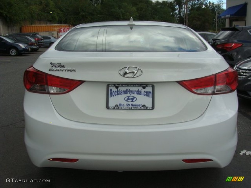 2011 Elantra GLS - Pearl White / Beige photo #5