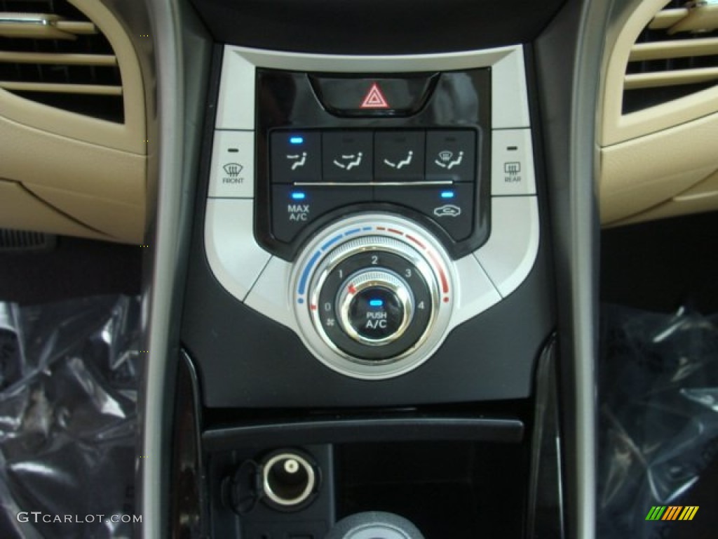 2011 Elantra GLS - Pearl White / Beige photo #17