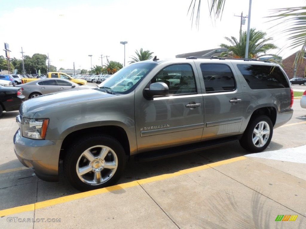 2009 Suburban LT - Greystone Metallic / Light Titanium/Dark Titanium photo #5