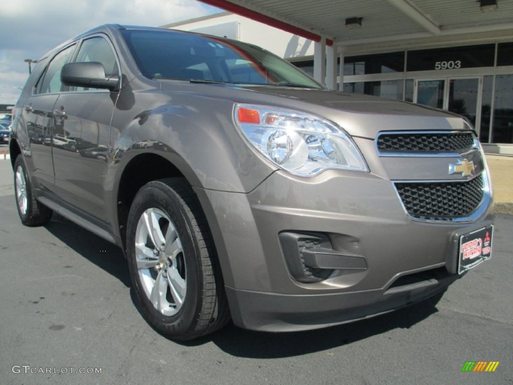 2010 Equinox LS AWD - Mocha Steel Metallic / Jet Black/Light Titanium photo #1