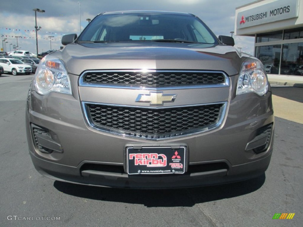 2010 Equinox LS AWD - Mocha Steel Metallic / Jet Black/Light Titanium photo #2