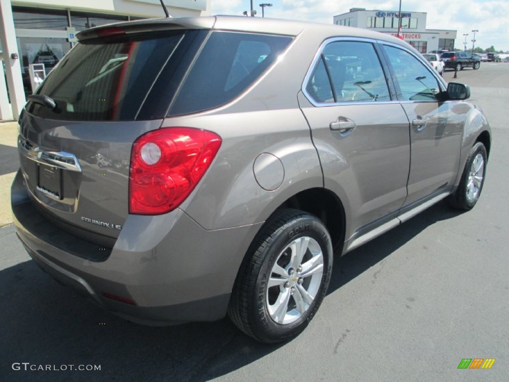2010 Equinox LS AWD - Mocha Steel Metallic / Jet Black/Light Titanium photo #3