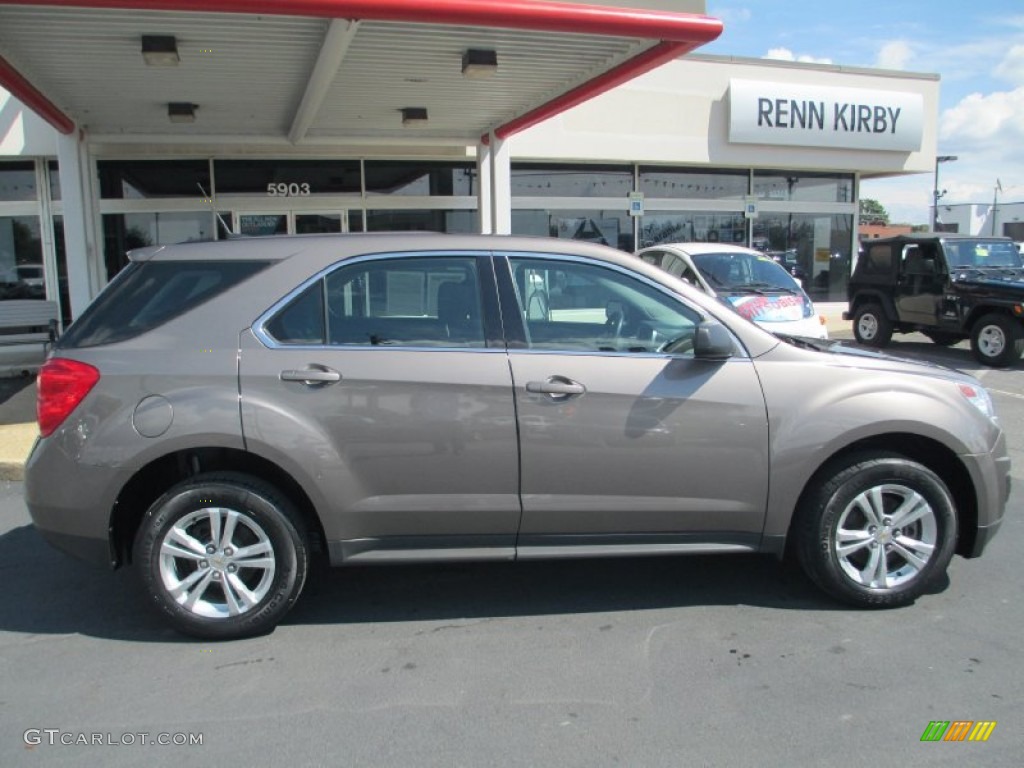 2010 Equinox LS AWD - Mocha Steel Metallic / Jet Black/Light Titanium photo #4