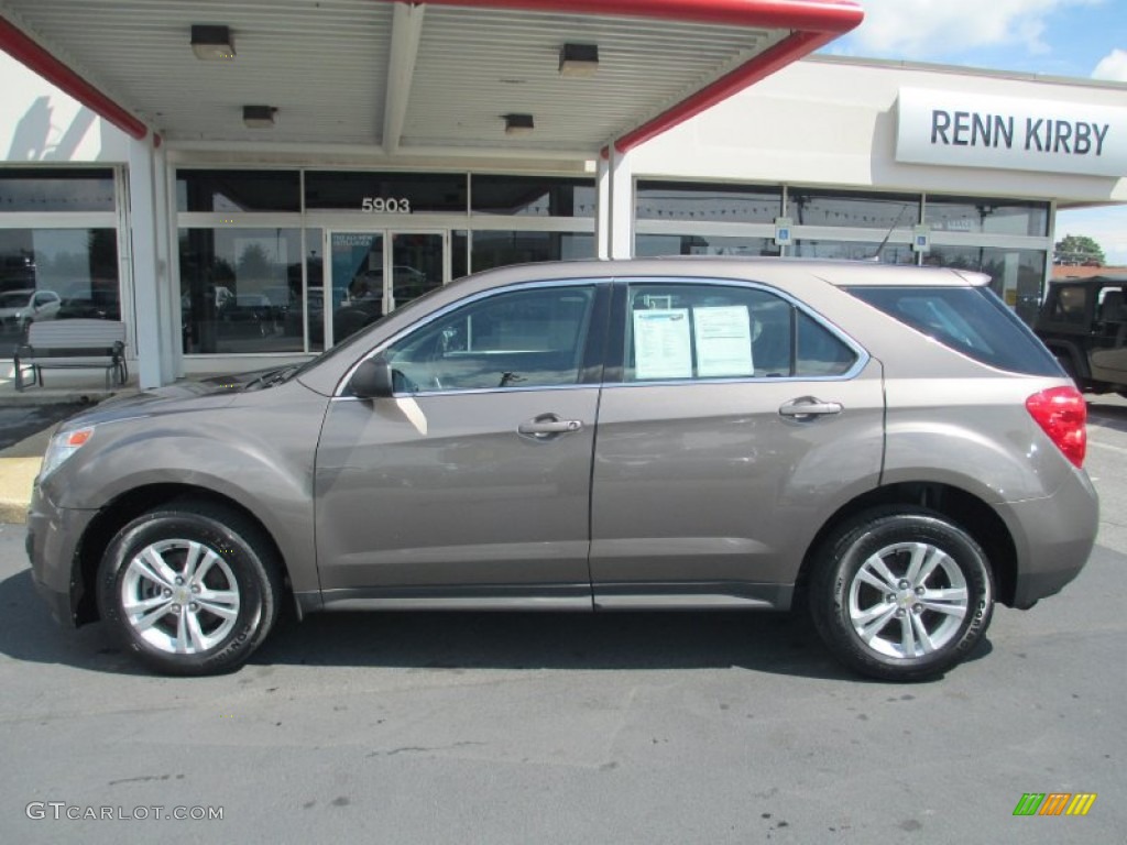 2010 Equinox LS AWD - Mocha Steel Metallic / Jet Black/Light Titanium photo #13