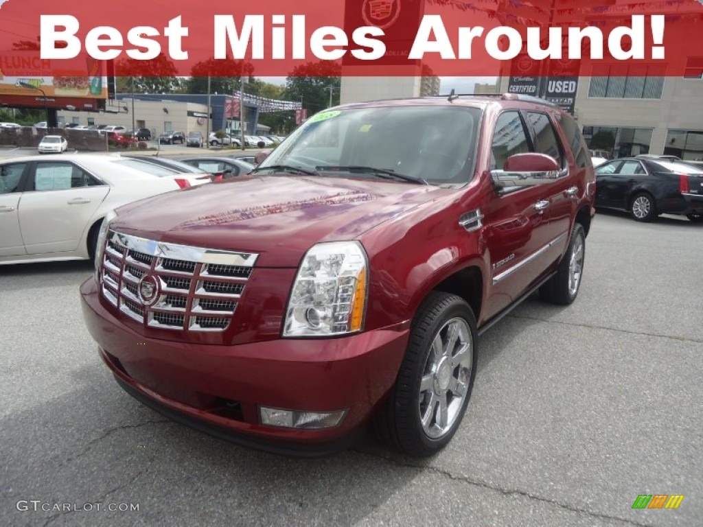 2008 Escalade AWD - Sonoma Red / Cocoa/Light Cashmere photo #1