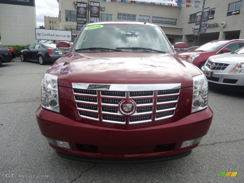 2008 Escalade AWD - Sonoma Red / Cocoa/Light Cashmere photo #10