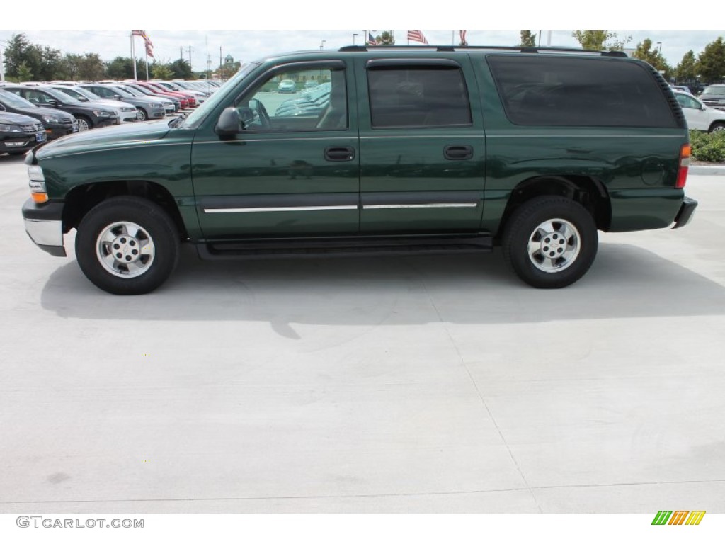 2003 Suburban 1500 LS - Dark Green Metallic / Gray/Dark Charcoal photo #5