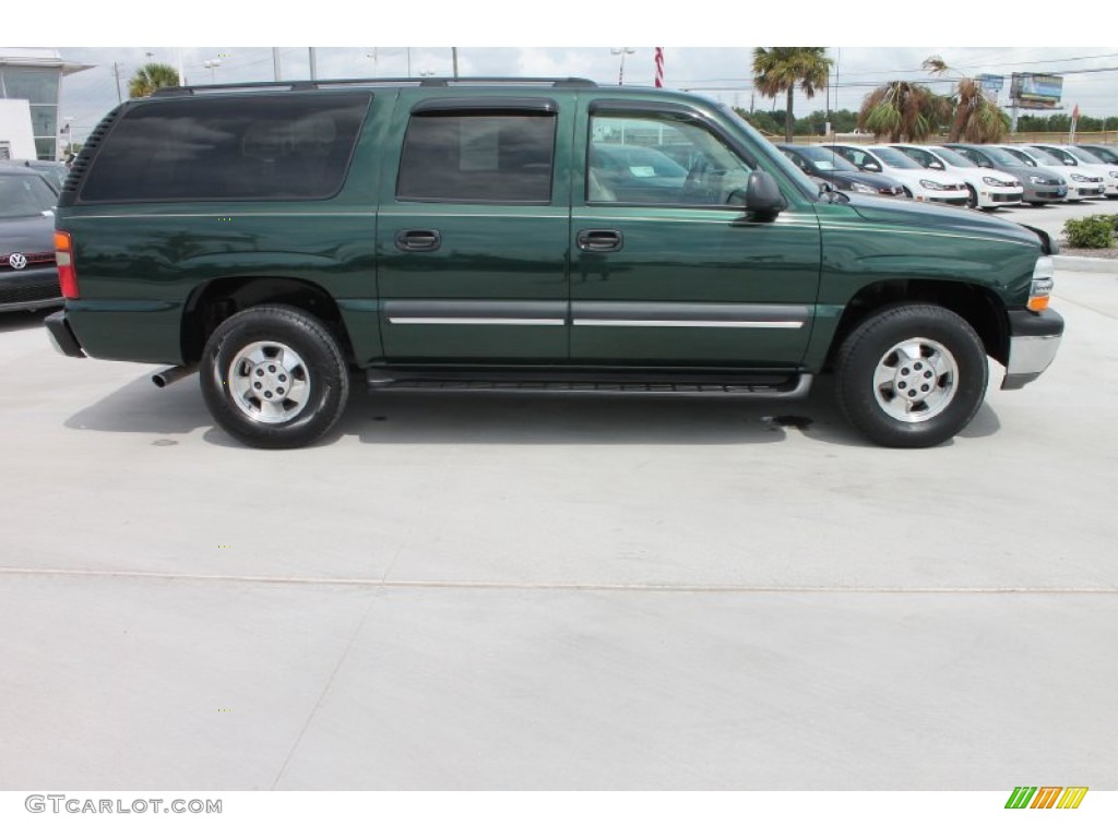 2003 Suburban 1500 LS - Dark Green Metallic / Gray/Dark Charcoal photo #11