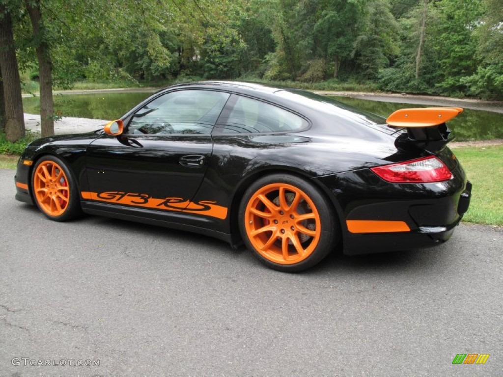 2007 911 GT3 RS - Black/Orange / Black w/Alcantara photo #4