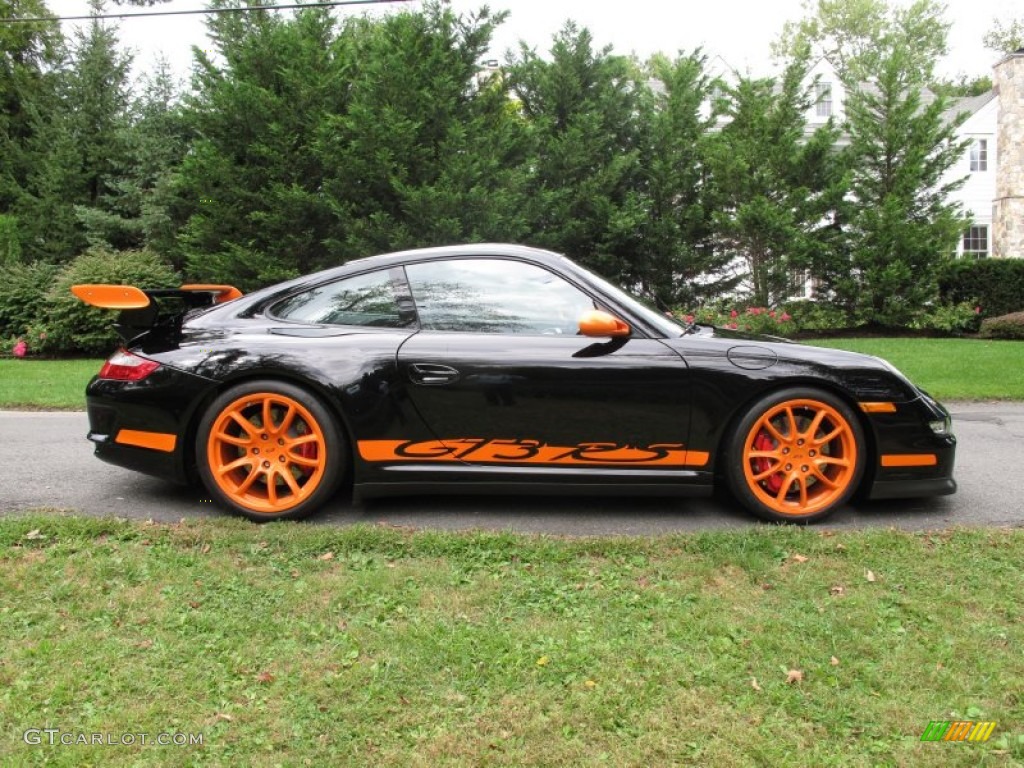 Black/Orange 2007 Porsche 911 GT3 RS Exterior Photo #85791907