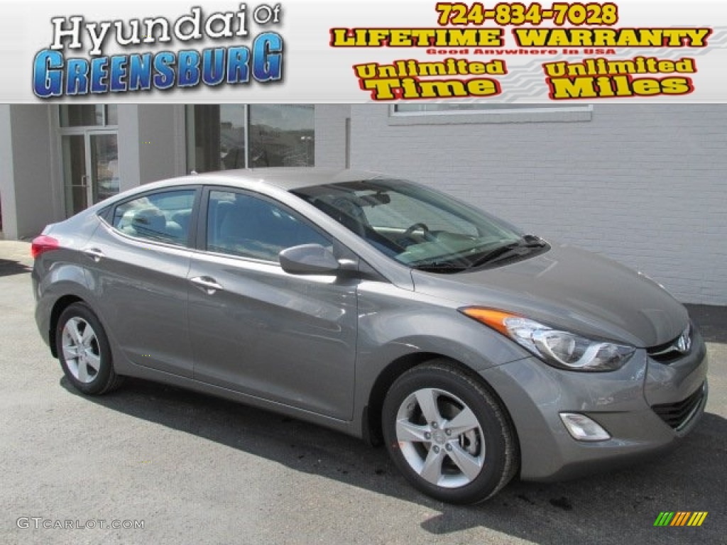 2013 Elantra GLS - Harbor Gray Metallic / Gray photo #1