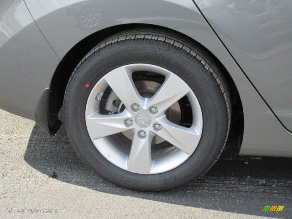 2013 Elantra GLS - Harbor Gray Metallic / Gray photo #3