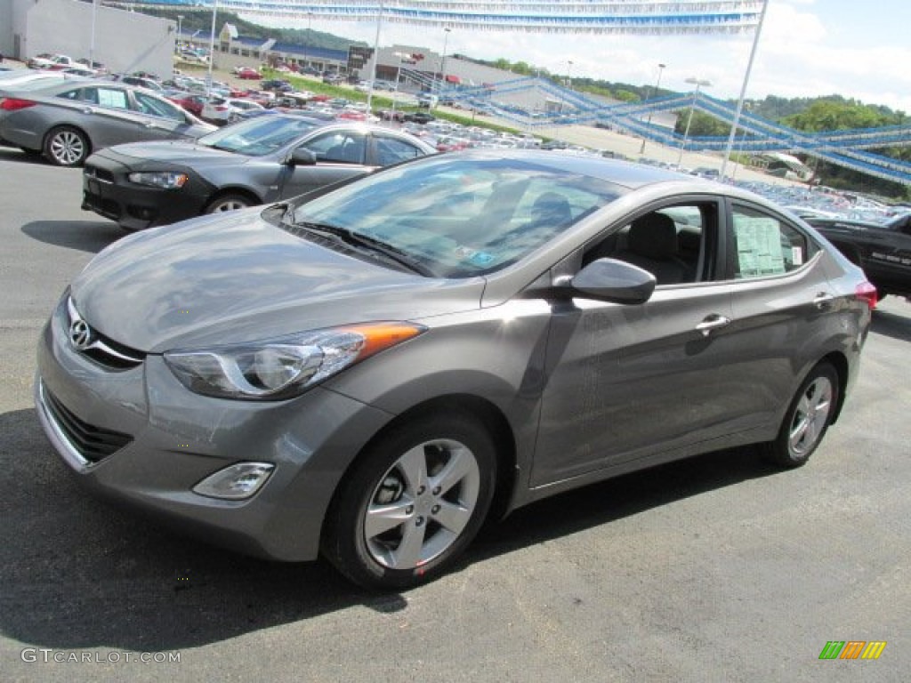 2013 Elantra GLS - Harbor Gray Metallic / Gray photo #4