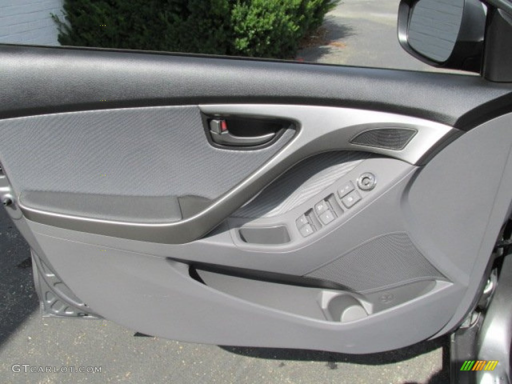 2013 Elantra GLS - Harbor Gray Metallic / Gray photo #8