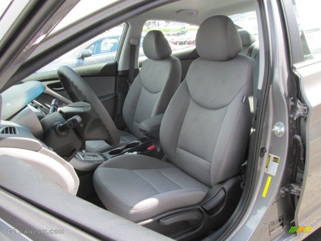 2013 Elantra GLS - Harbor Gray Metallic / Gray photo #9