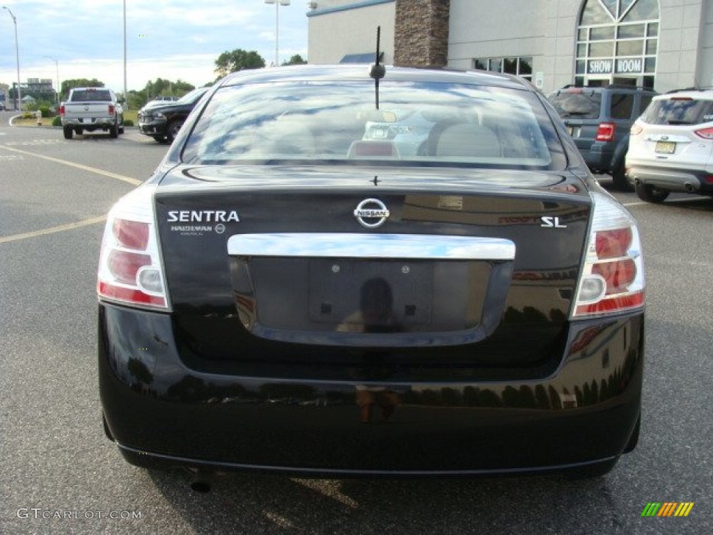 2010 Sentra 2.0 SL - Espresso Black Metallic / Beige photo #5
