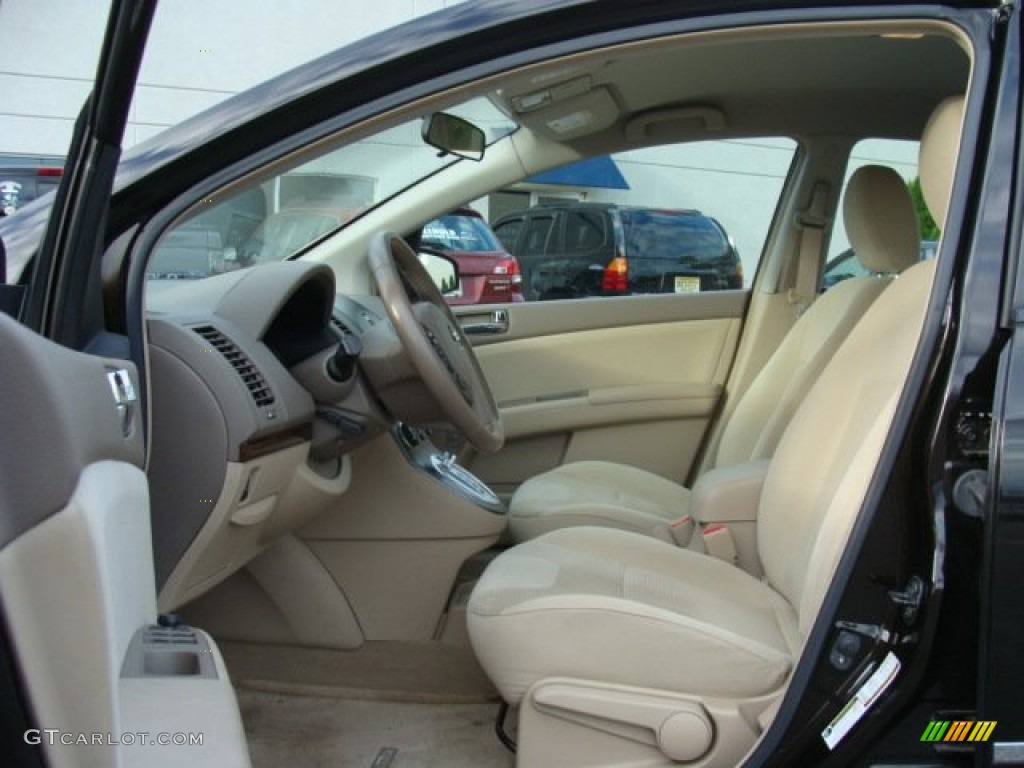 2010 Sentra 2.0 SL - Espresso Black Metallic / Beige photo #9
