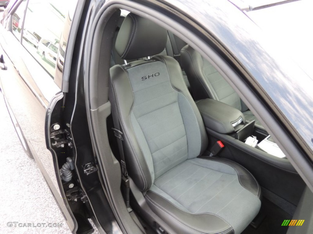 SHO Charcoal Black/Mayan Gray Miko Suede Interior 2013 Ford Taurus SHO AWD Photo #85792894