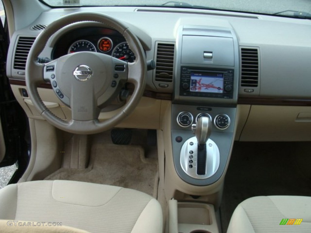 2010 Sentra 2.0 SL - Espresso Black Metallic / Beige photo #10