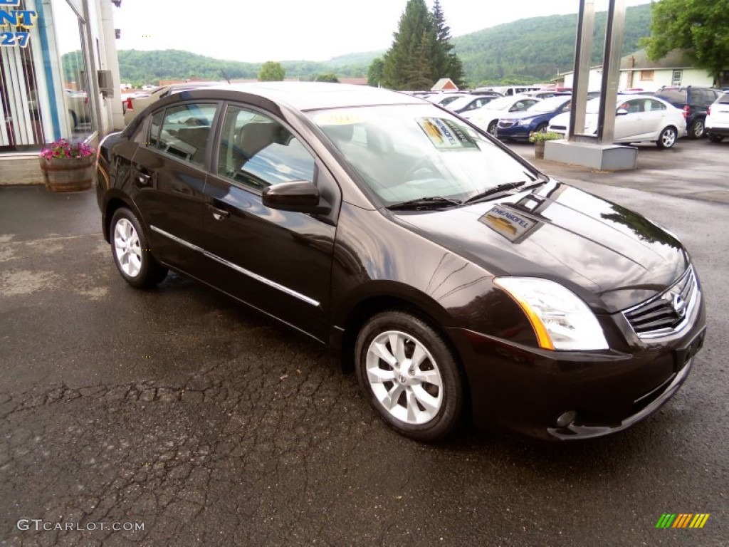 2010 Sentra 2.0 SL - Espresso Black Metallic / Charcoal photo #3