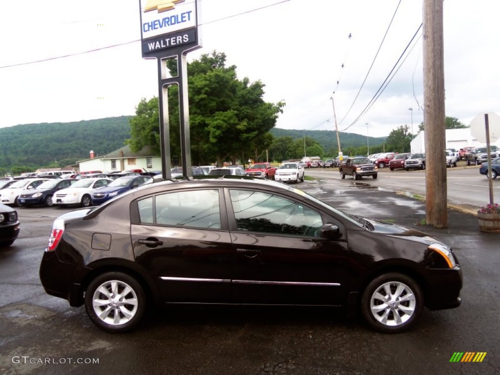 2010 Sentra 2.0 SL - Espresso Black Metallic / Charcoal photo #4