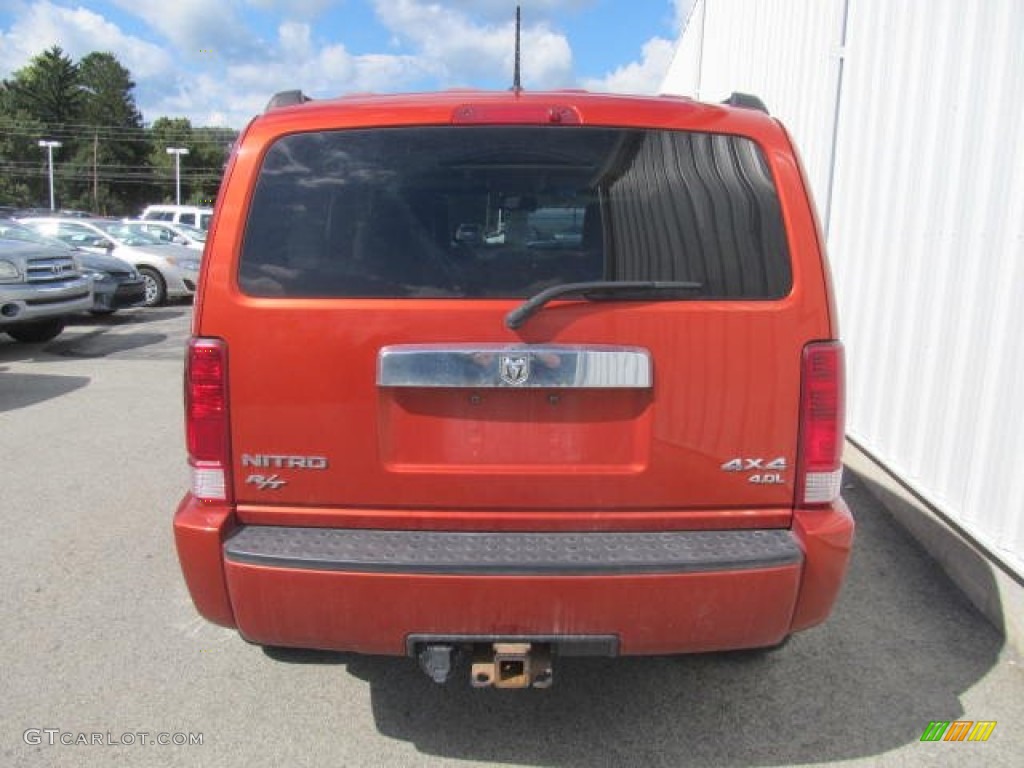 2007 Nitro R/T 4x4 - Sunburst Orange Pearl / Dark Slate Gray photo #8
