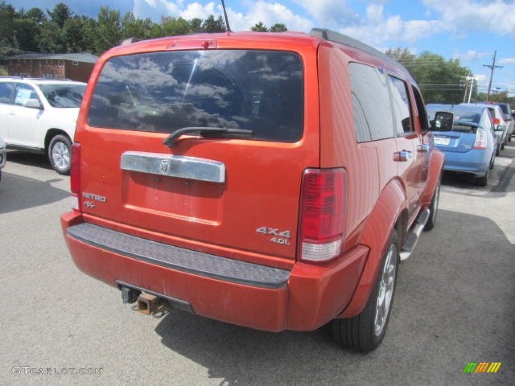 2007 Nitro R/T 4x4 - Sunburst Orange Pearl / Dark Slate Gray photo #9