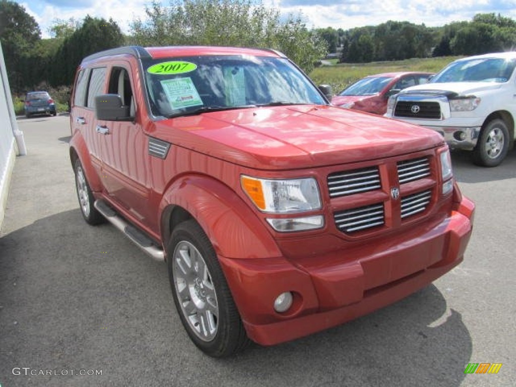2007 Nitro R/T 4x4 - Sunburst Orange Pearl / Dark Slate Gray photo #11